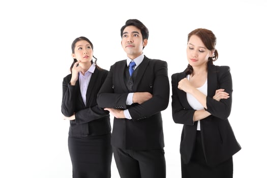 Young south east Asian middle eastern man woman student business colleague photo