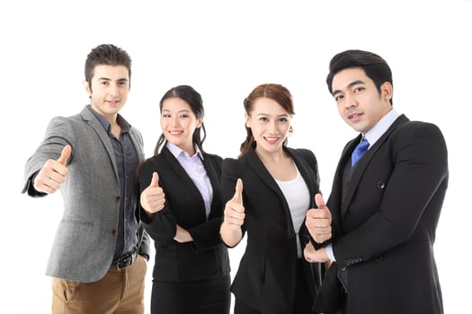 Young south east Asian middle eastern man woman student business colleague photo