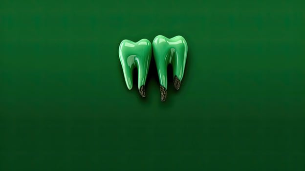 dental infection on the teeth. photo