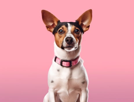 Isolated Beautiful pet portrait of dog photo