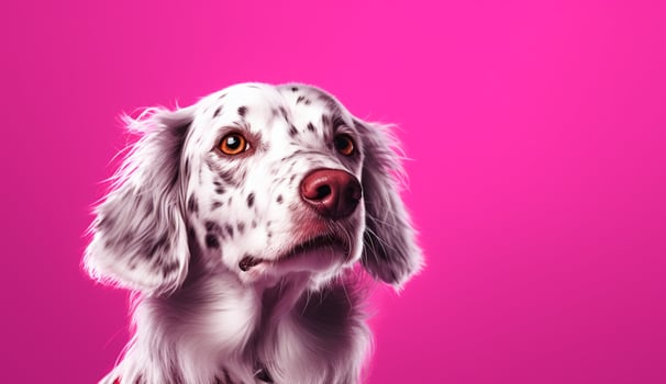 Isolated Beautiful pet portrait of dog photo