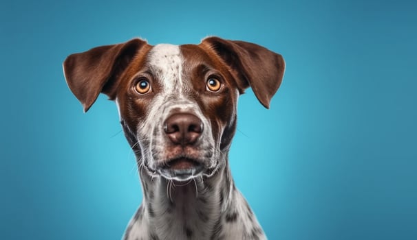 Isolated Beautiful pet portrait of dog photo