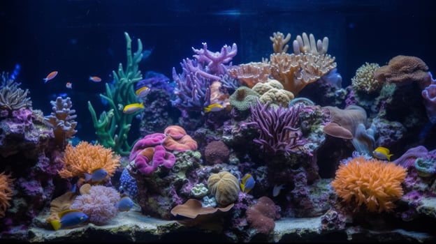 Beautiful sea reef background. Illustration photo