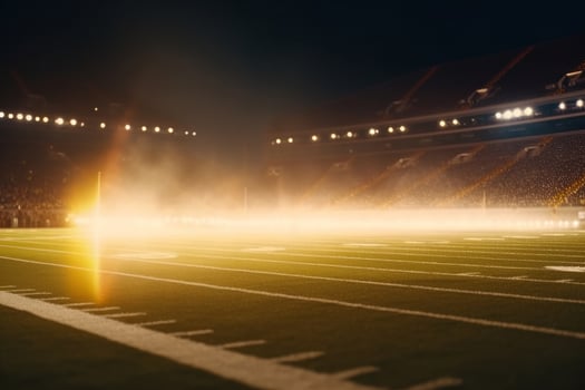 Football stadium. Dramatic scene. Illustration photo