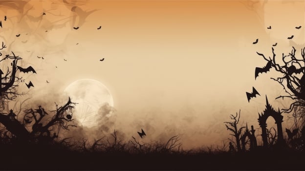 Halloween Spooky Background. Illustration photo