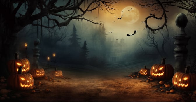 Halloween Spooky Background. Illustration photo