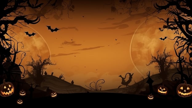 Halloween Spooky Background. Illustration photo