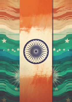 Poster for Indian Independence Day. Illustration photo