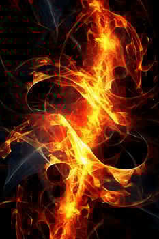 Technology and flames abstract graphical. photo