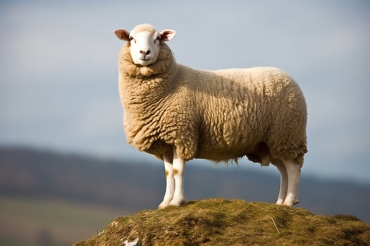 sheep photo. Eid ul adha concept. photo