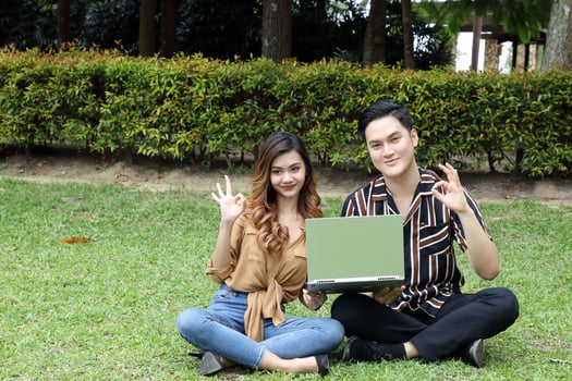 Young Asian different ethnic malay chinse  man woman activity lifestyle student educating job business show photo