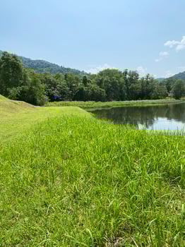 taman tasik millenium Malaysia . natural hills garden lake together photo