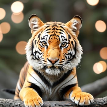 a close up tiger. photo
