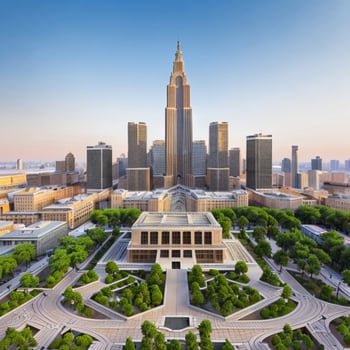 a building city, town, district, cityscape, urban. photo