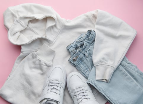 Set of  casual clothes and accessories photo