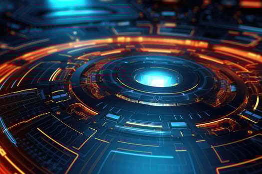 Abstract futuristic technology background. photo