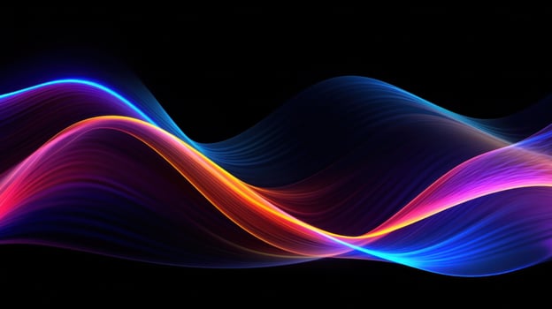 Vivid holographic neon background. Illustration photo