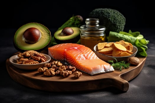 Low-carb keto goodness, healthy eating with protein and healthy fats photo