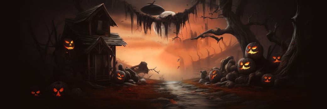 Halloween background. Illustration photo