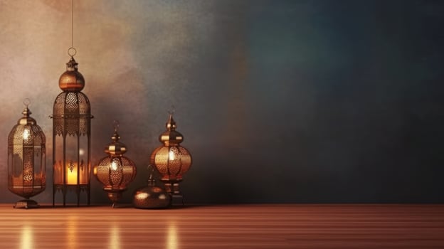 Islamic holiday background. Illustration photo