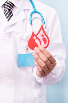 Blood donation concept. Donate charity give help offering volunteer concept. photo