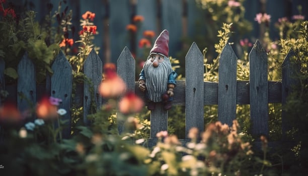 Autumn celebration in rural scene with spooky Halloween decoration generated by AI photo