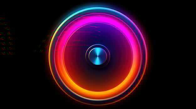 HUD round frames and borders, aim control and digital interface, button technology and future tech game, target borders and metallic frames, user data UI display button, illustration photo