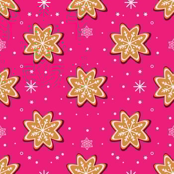 Seamless pattern of Christmas sweets photo