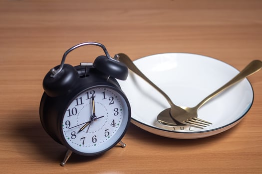 Dieting, losing weight, eating at regular intervals photo