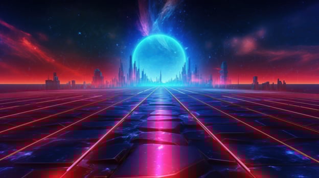 Abstract light trail. Illustration photo