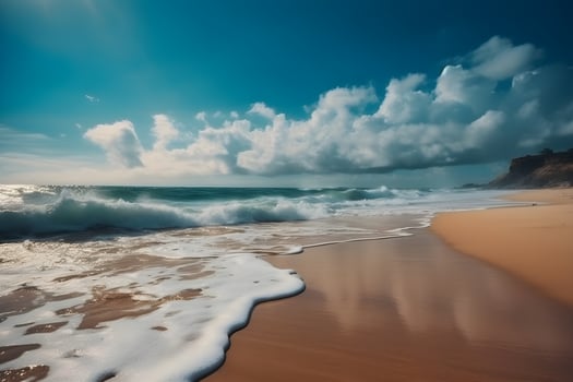 beautiful tropical beach background made with photo