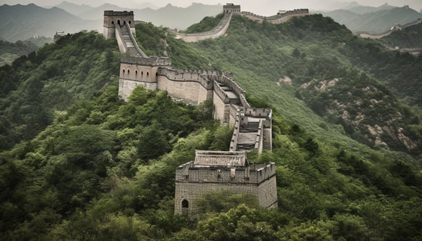 chinese famous landmark scene generated by AI photo