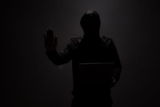 Network security and privacy crime. photo