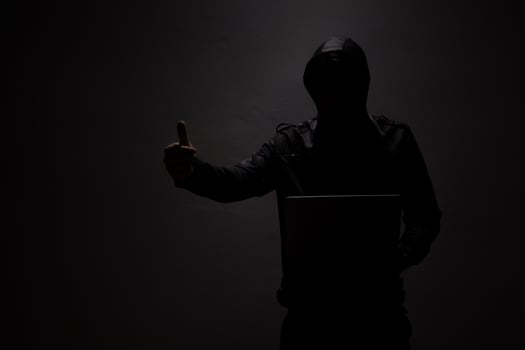 Network security and privacy crime. photo