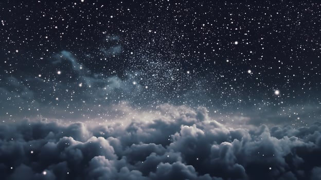 beautiful sky with clouds , photo