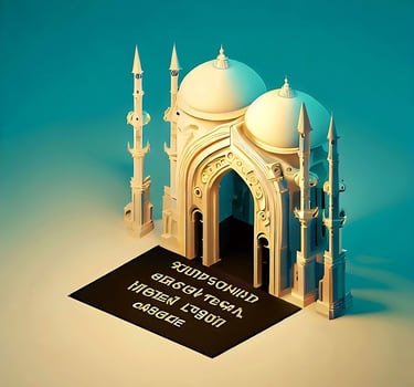 Ai generate mosque photo