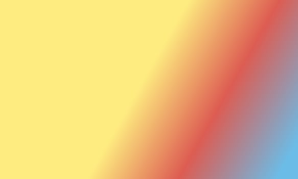 Design simple pastel yellow,blue and red gradient color illustration background photo