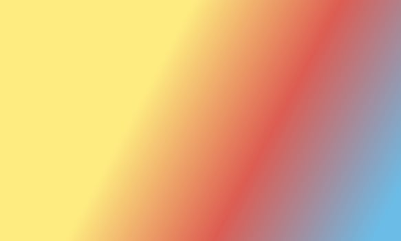 Design simple pastel yellow,blue and red gradient color illustration background photo