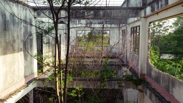 abandoned old building Design engineers are not responsible. photo