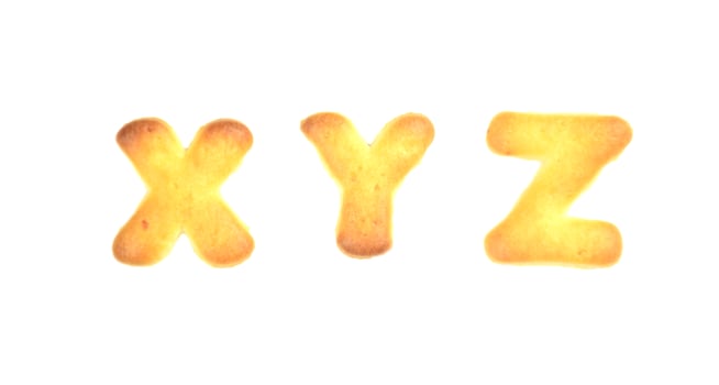 cookies english alphabet. child funny cookies photo