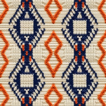 Fabric knitted seamless pattern with geometric shape spots. bright colors background for knitwear design or print, modern strips mat, illustration photo