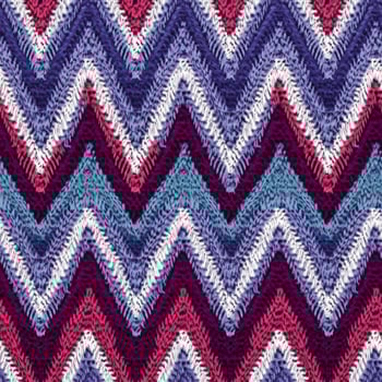 Fabric knitted seamless pattern with geometric shape spots. bright colors background for knitwear design or print, modern strips mat, illustration photo