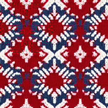 Fabric knitted seamless pattern with geometric shape spots. bright colors background for knitwear design or print, modern strips mat, illustration photo
