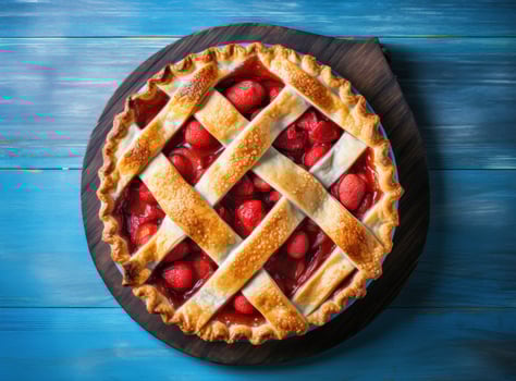 Strawberry tart. Illustration photo