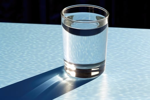 stock photo of a glass of water