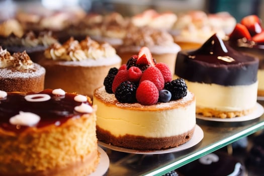 stock photo of inside cake shop
