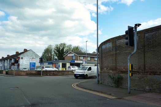 Most Beautiful Image of Luton City of England UK. The Roads and House is Looking Great in Sunshine. Image Was Captured on April 25th, 2023 photo