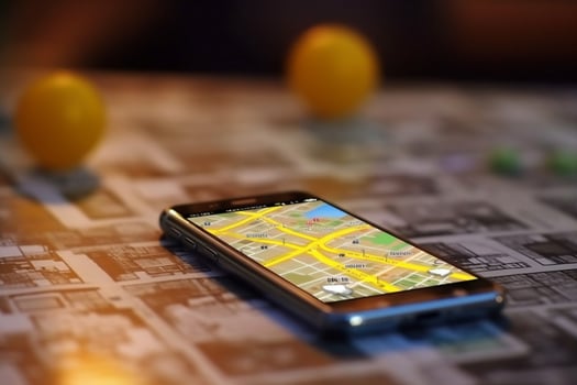 position direction map location phone navigation travel gps mobile point. . photo