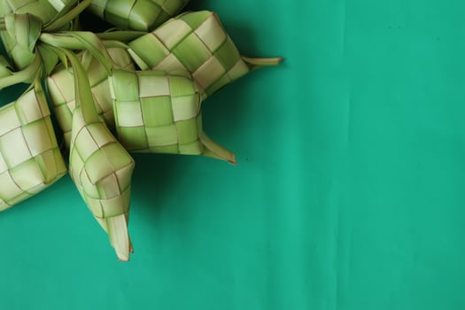 Ketupat or rice dumpling photo