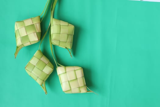 Ketupat or rice dumpling photo